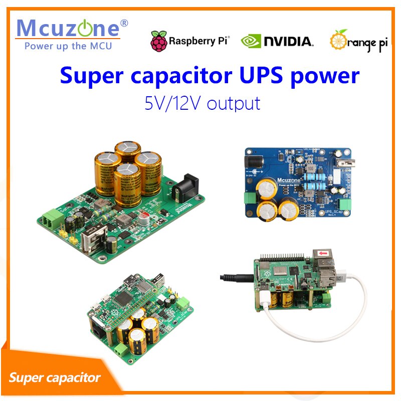Raspberry Pi  Ӻ ýۿ  Ŀн  UPS , 7-24v Է, 5v Ǵ 12v 